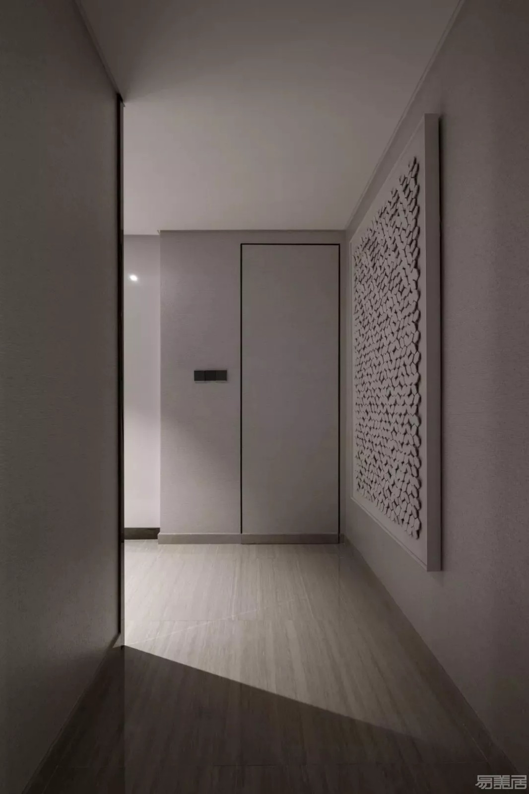 三居室现代风卧室隐形门设计-家装效果图_装一网装修效果图