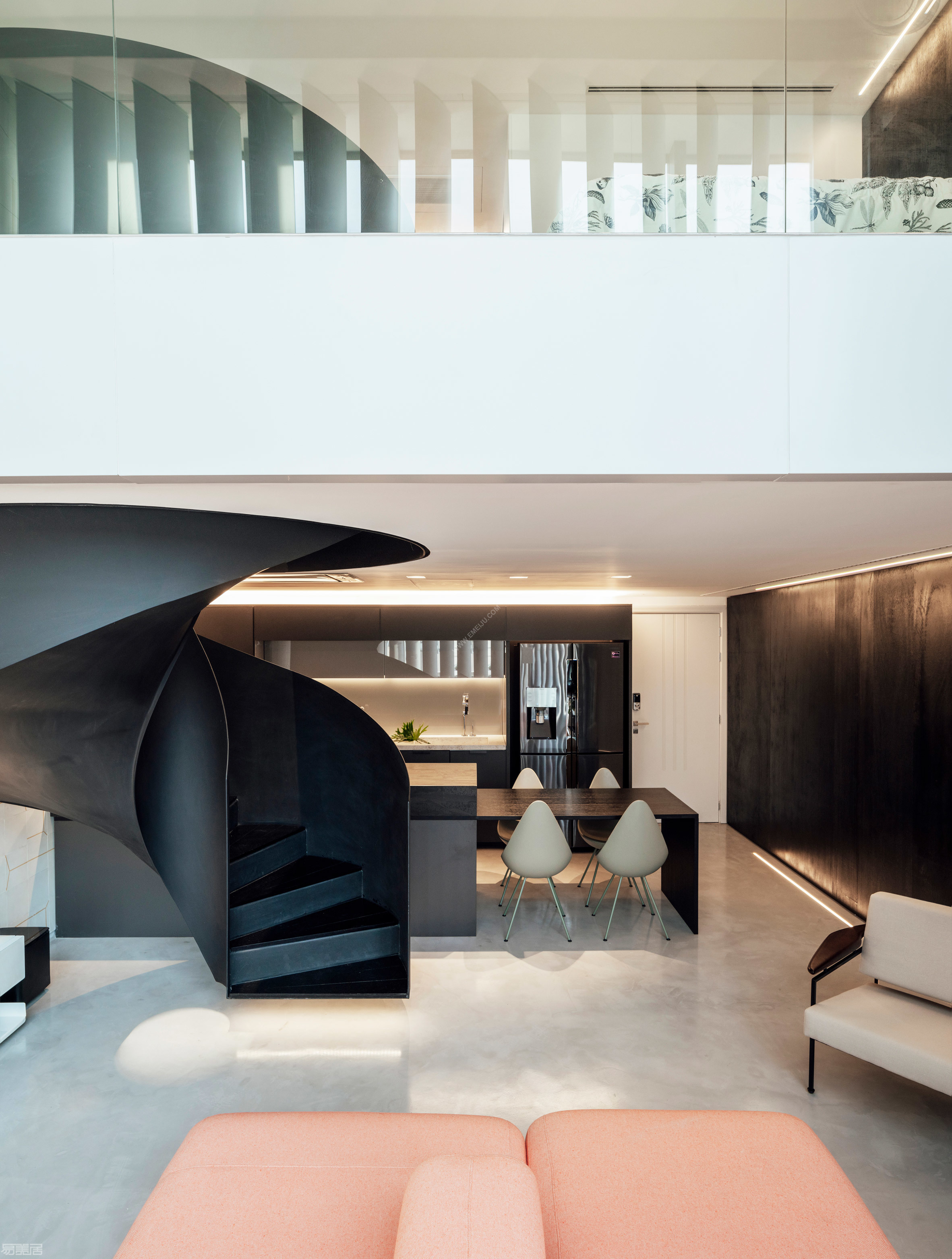 室内设计：新型复式公寓的空间艺术,公寓设计,巴西设计工作室