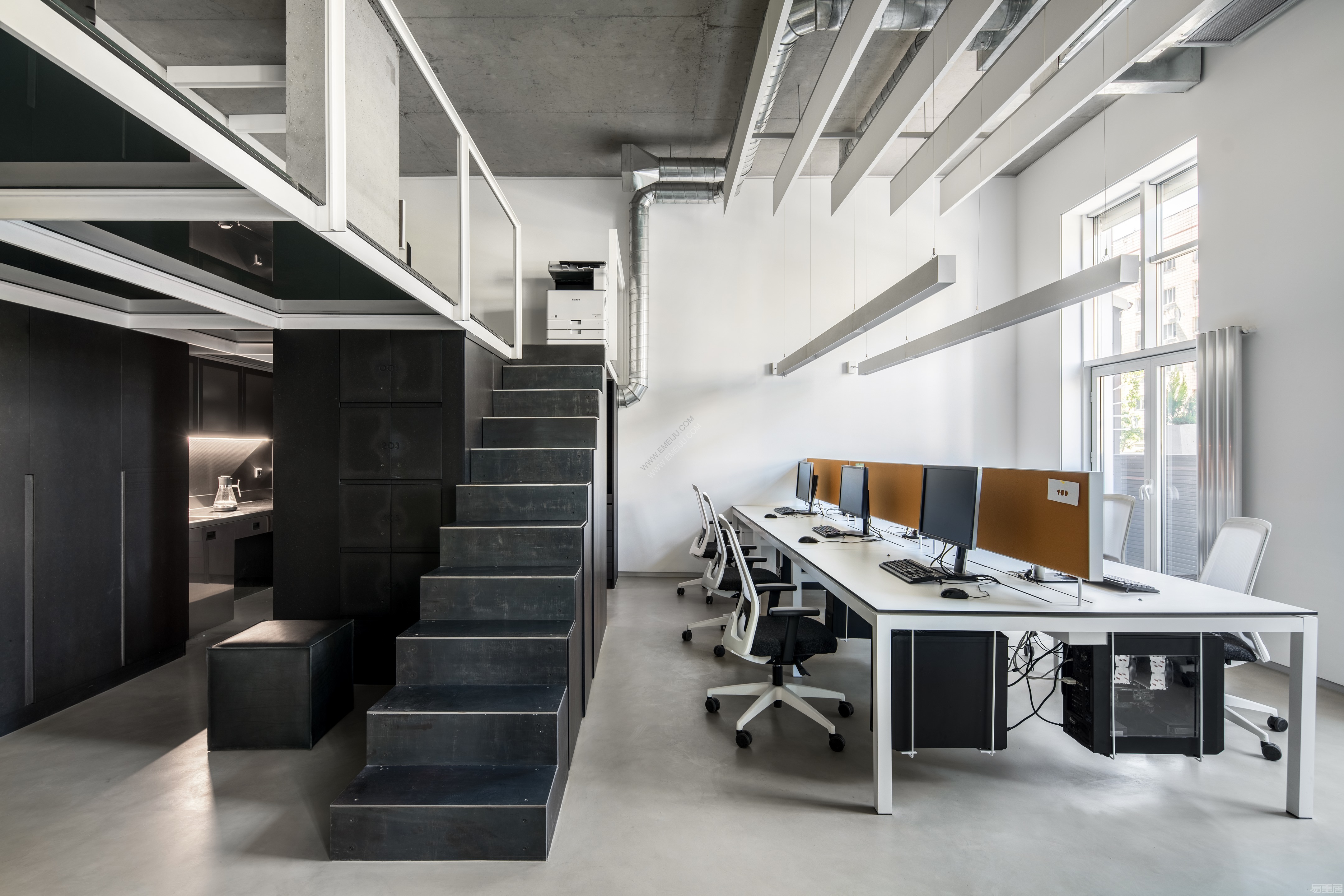 德利国际 loft工业风办公室|空间|室内设计|akey阿奇 - 原创作品 - 站酷 (ZCOOL)