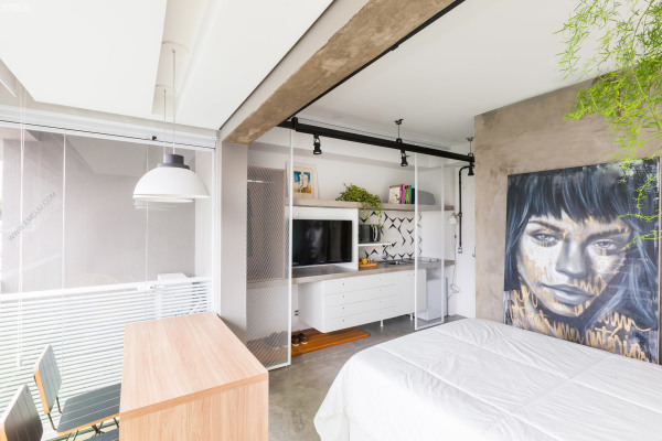 艺术感满满的圣保罗紧凑型公寓设计