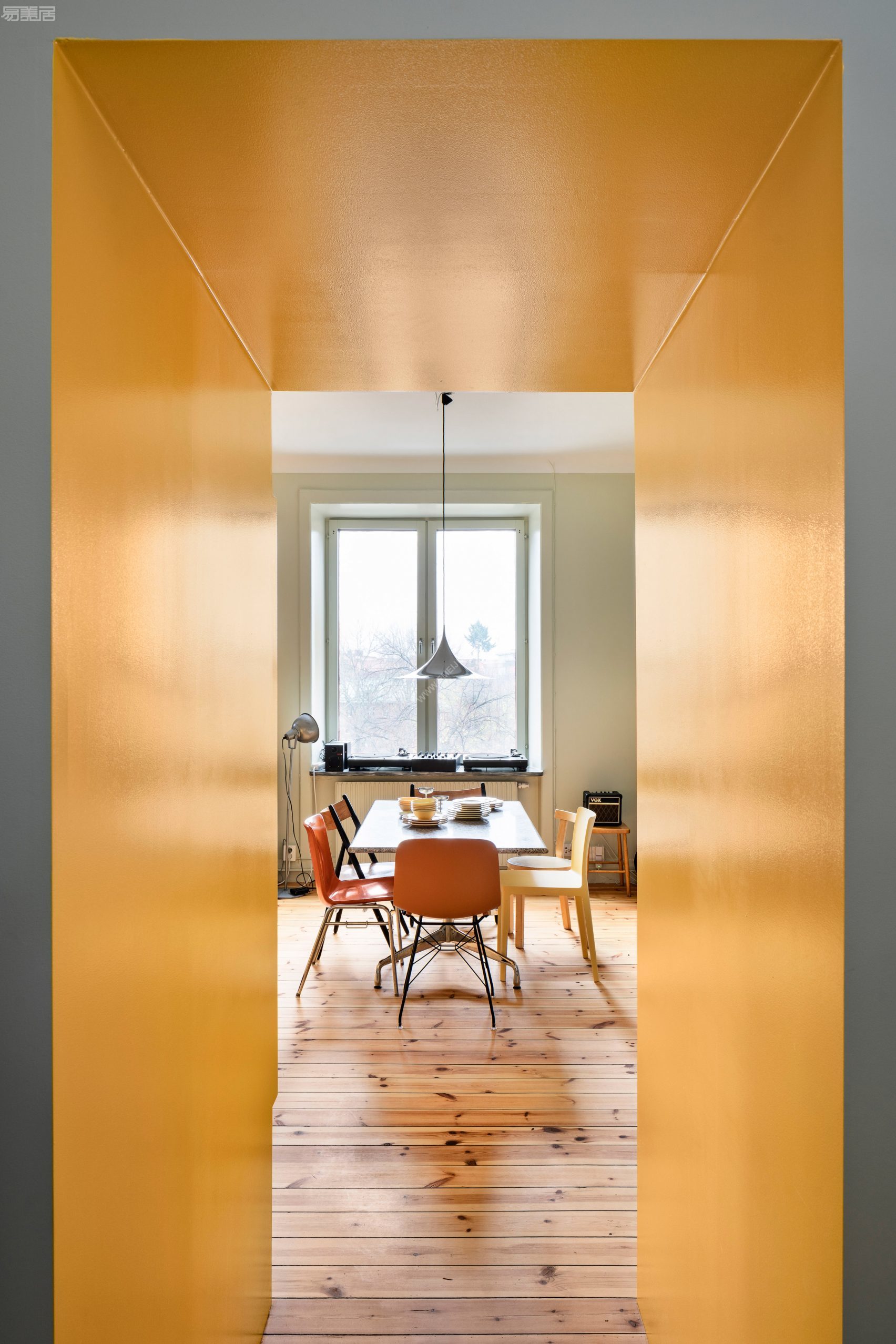 室内设计：黄色“小”公寓的“大储存墙”,室内设计,瑞典设计机构