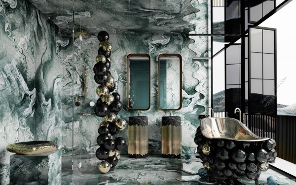 意大利家具品牌BALDI宝帝为豪华浴室增添了艺术气息
