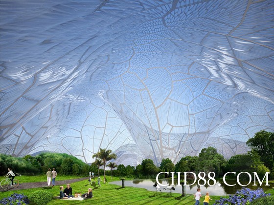 orproject设计的“大泡泡”方案提供健康环保的居住环境,建筑设计,公园设计