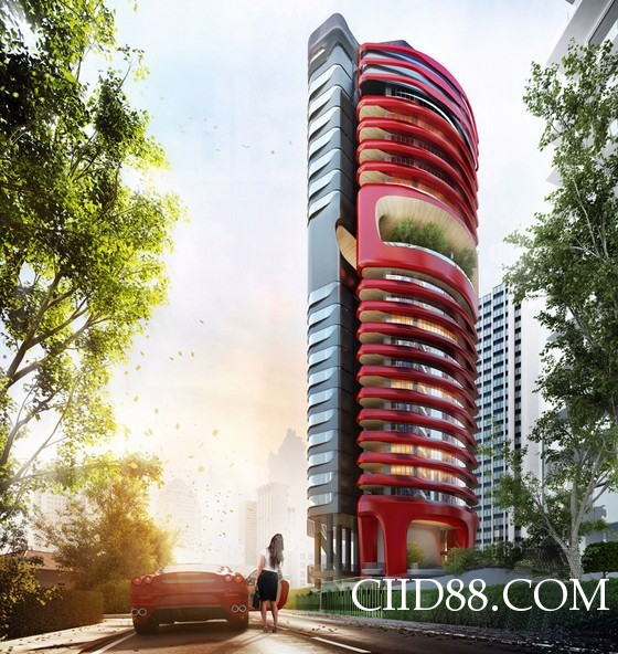 建筑设计：新加坡erra豪华住宅公寓,建筑设计,公寓设计