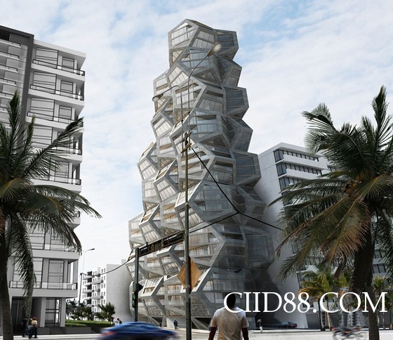 建筑设计：秘鲁五边形住宅塔楼,建筑设计,住宅设计