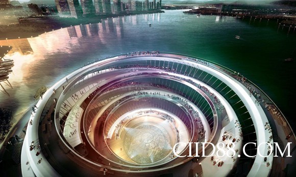 “螺旋城市”由KSP Jurgen Engel Architekten设计并获得一等奖,建筑设计,设计装修效果图