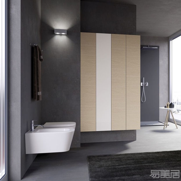 Handle System--Contemporary Bathroom Cabinet,Archeda,Bath