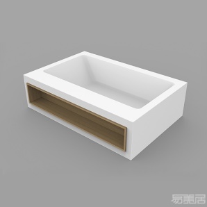 Miami Wood Storage 2-独立式浴缸