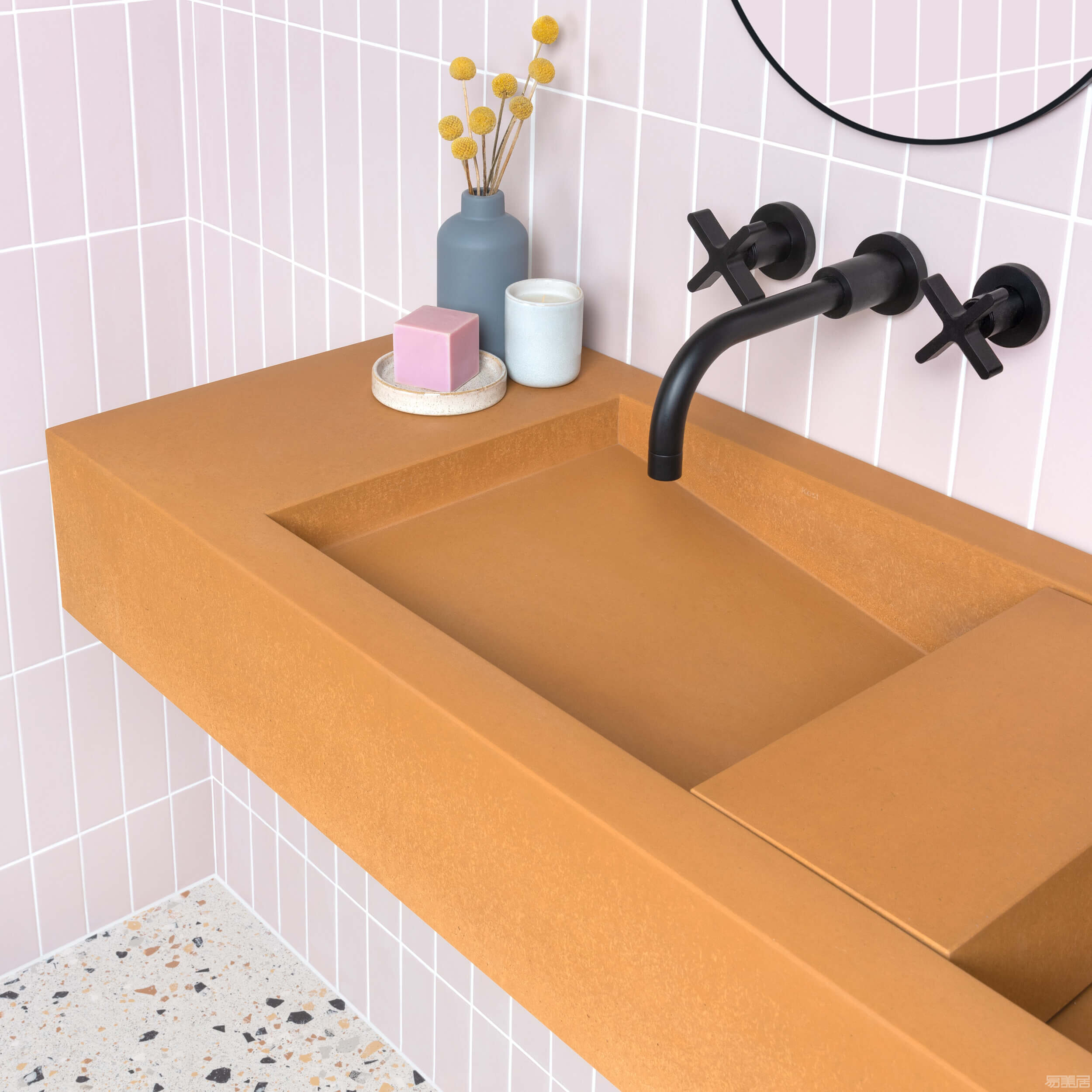 Flor Double系列--台盆,Kast Concrete Basins,卫浴