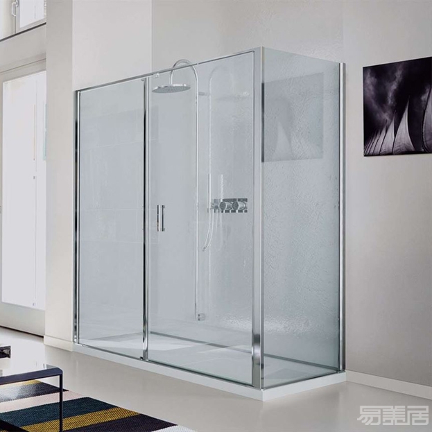 Linea collection--shower enclosure,vismara vetro, shower enclosure