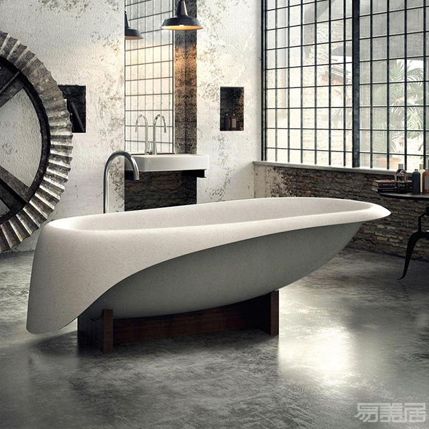 Concrete-soft--独立式浴缸,Glass 1989,独立式浴缸