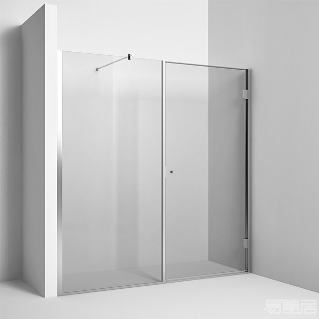Vetro fisso con anta battente--Glass shower Cabins,Rexa Design,Bath